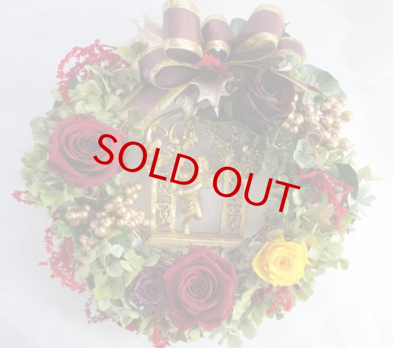 画像2: プリザーブドのバラのリース〜Angel (2)