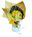 画像1: 黄色いバラの花束 (1)