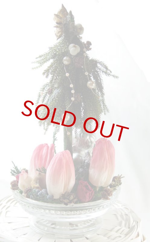 画像2: プリザーブド・チューリップのアレンジ〜Christmas forest (2)