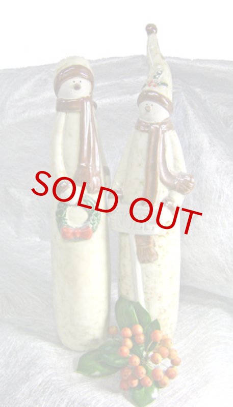 画像1: 陶器のスノーマン (1)