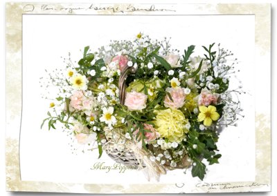 画像1: ウインターコスモスのナチュラルアレンジメント