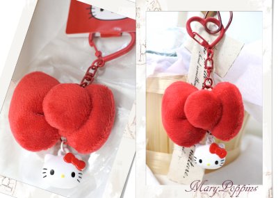 画像2: キティちゃんのキーホルダー(I Love Hello Kitty)付きアレンジメント