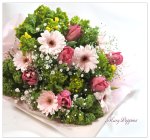 画像2: 菜の花とチューリップの花束 (2)