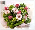 画像5: 菜の花とチューリップの花束 (5)