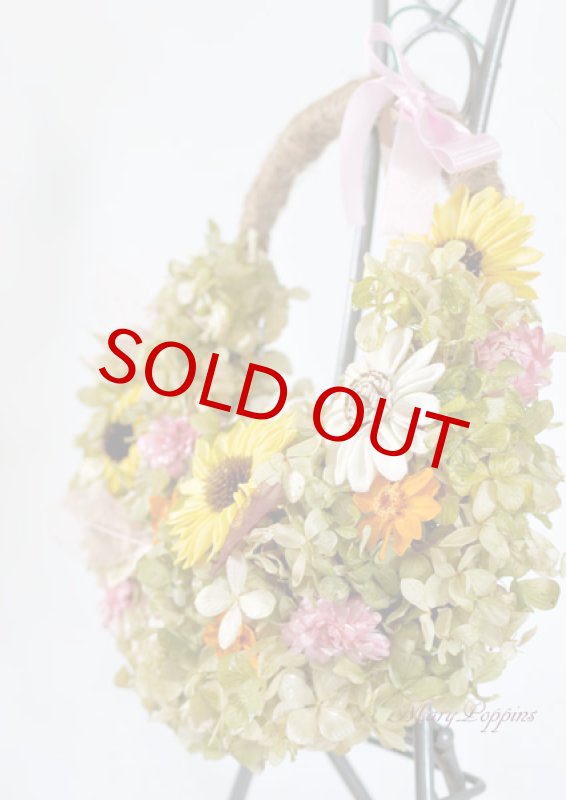 画像4: 紫陽花と向日葵のリース・Summer-Memories (4)