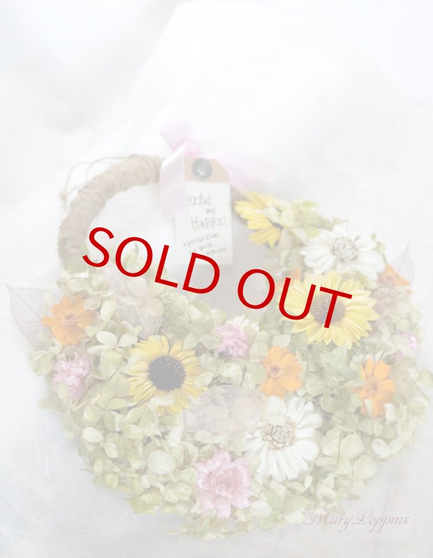 画像6: 紫陽花と向日葵のリース・Summer-Memories (6)