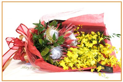 画像2: キングプロテアとオンシジウムの花束