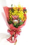 画像5: キングプロテアとオンシジウムの花束 (5)