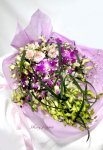 画像1: デンファレとミニバラの花束 (1)