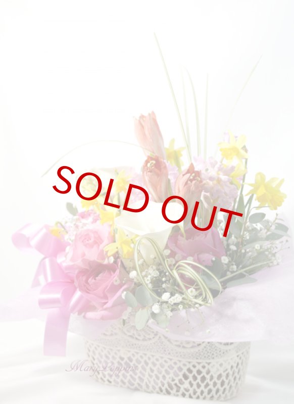 画像2: アマリリスとヒヤシンスの春のアレンジメント (2)