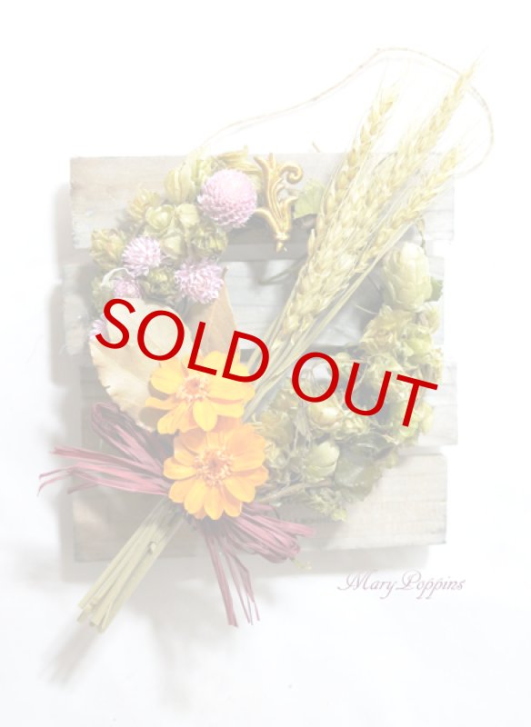 画像6: ホップと麦のドライフラワー・リース (6)