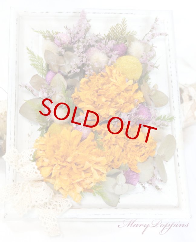 画像3: マリーゴールドのフレームアレンジ (3)