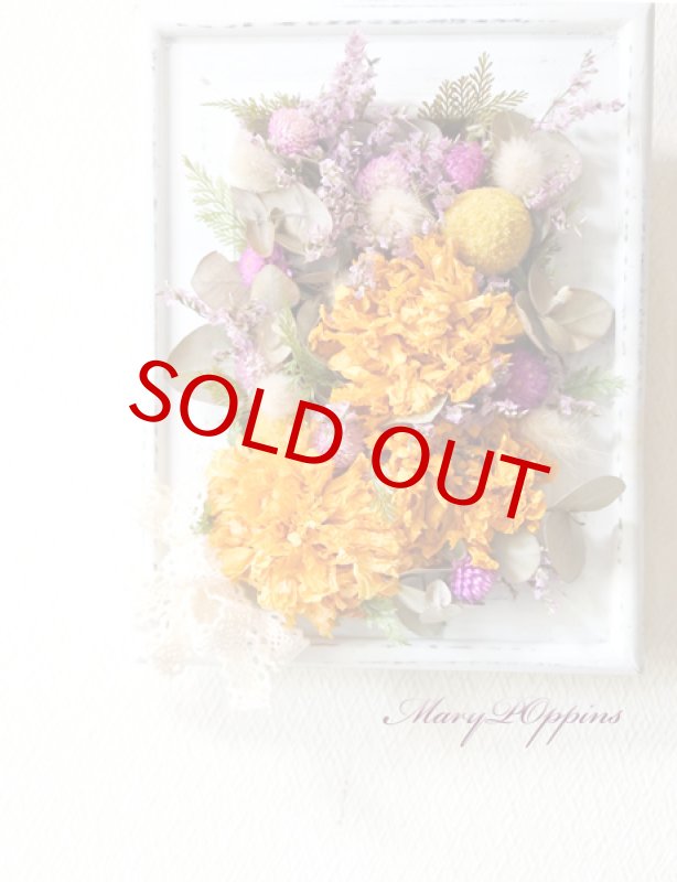 画像2: マリーゴールドのフレームアレンジ (2)