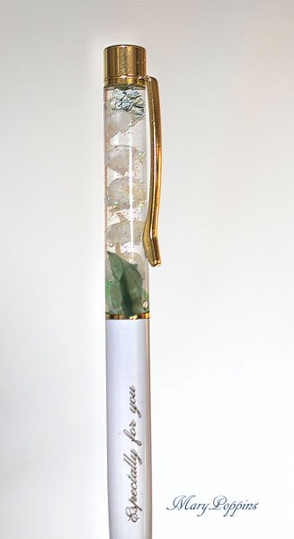 ハーバリウム・ボールペン〜すずらん|フラワーギフトMaryPoppins