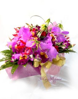 グロリオサとカーネーションの花束〜Robust love|フラワーギフト
