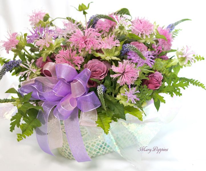 モナルダ ベルガモット のアレンジメント フラワーギフトmarypoppins モナルダ ベルガモット のアレンジメント フラワーギフトmarypoppins