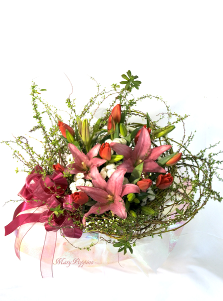 画像3: Spring Dance〜雪柳と枝垂れ柳のアレンジメント (3)